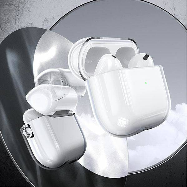Case APPLE AIRPODS 3 USAMS Case Black (BH740AP02) transparent