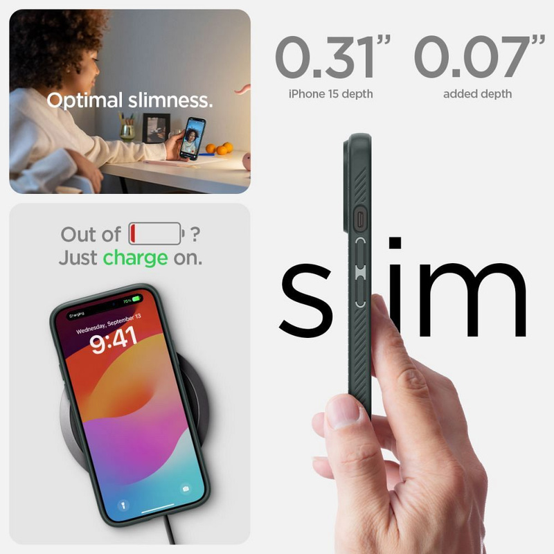 Spigen LIQUID AIR IPHONE 15 ABYSS GRÜN