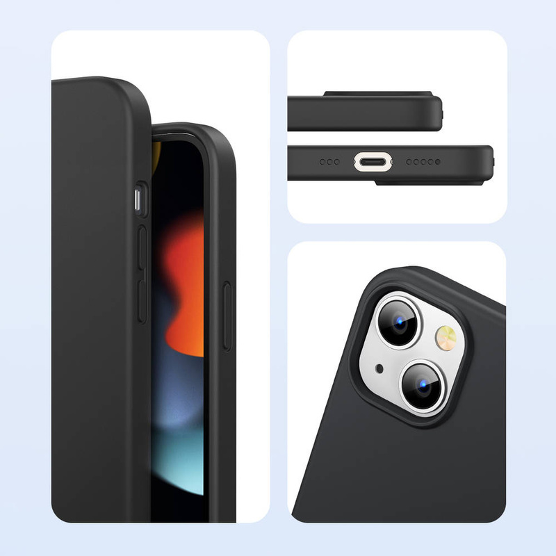 Ugreen Protective Silicone Case Soft Flexible Rubber Cover for iPhone 13 mini black