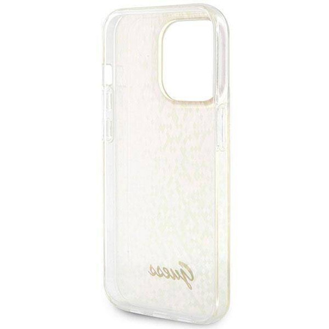 Etui Guess IML Faceted Mirror Disco Iridescent do iPhone 15 Pro Max - różowe