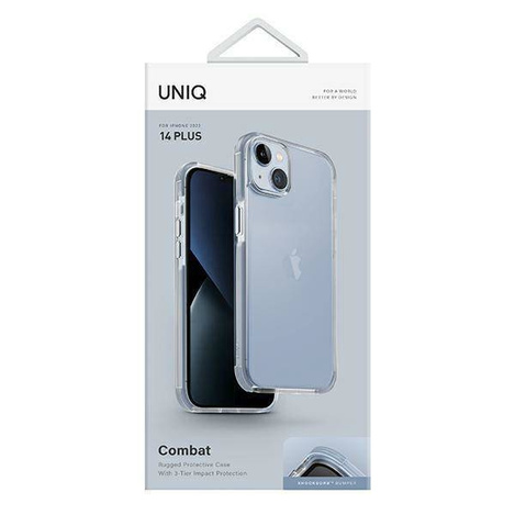 Etui Uniq Combat na iPhone 14 Plus - niebieskie
