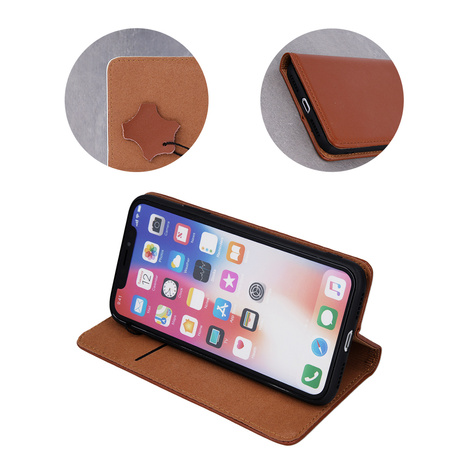 Etui skórzane Smart Pro do iPhone 16 Plus 6,7" brązowe
