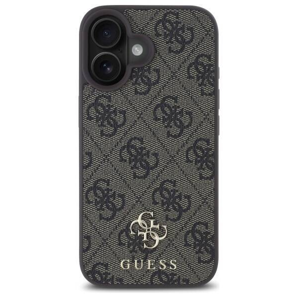 Etui Guess 4G Small Classic MagSafe na iPhone 16 - brązowe