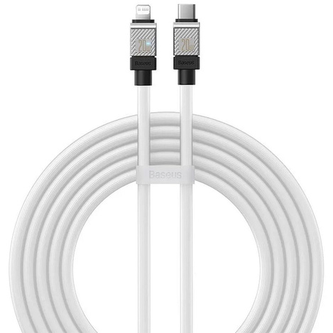 Baseus kabel CoolPlay USB-C - Lightning 2m 20W biały
