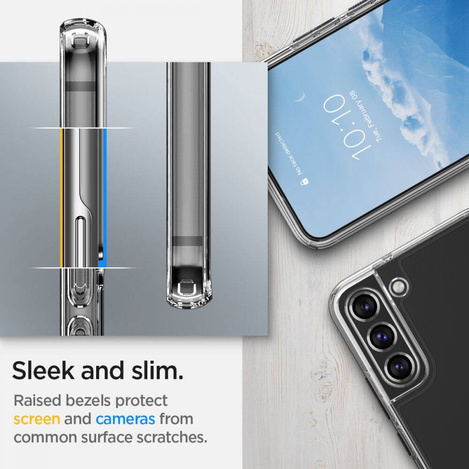 Etui SAMSUNG GALAXY S22 Spigen Ultra Hybrid Crystal Clear transparentne