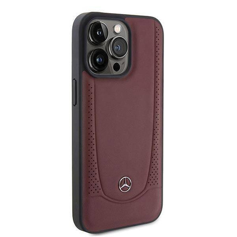 Etui Mercedes Leather Urban Bengale do iPhone 15 Pro - czerwone