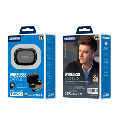 JELLICO kabellose Kopfhörer TWS22 schwarz