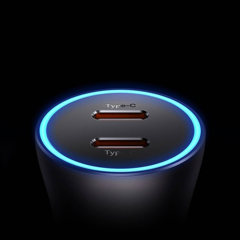 Baseus Golden Contactor Pro Autoladegerät 2x USB-C 40W blau (CGJP000003)