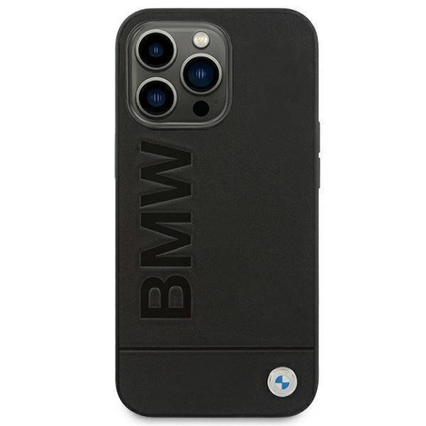 BMW Leather Hot Stamp – Etui iPhone 14 Pro Max (Czarny)