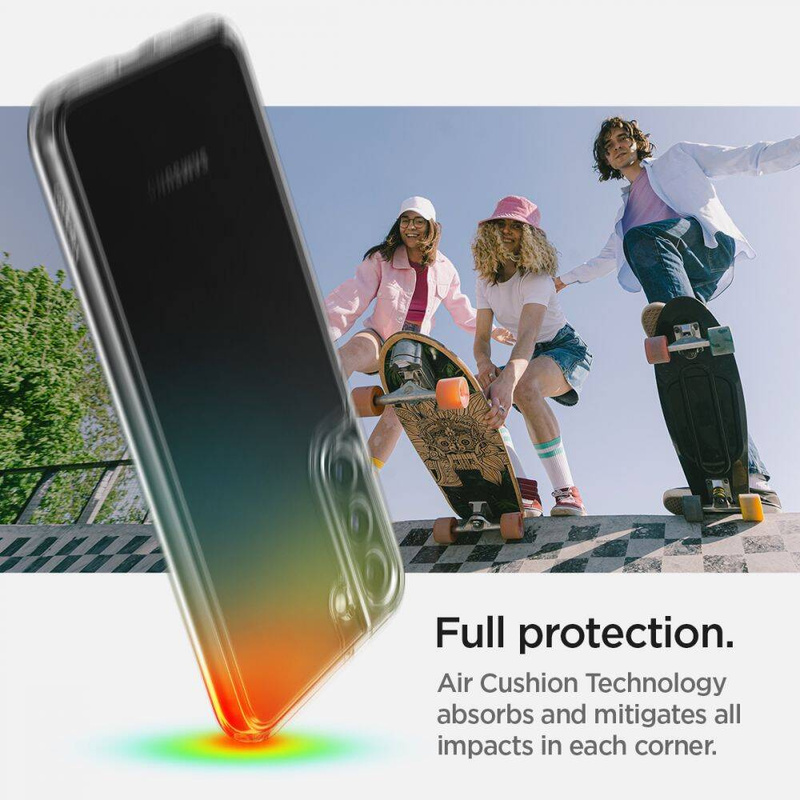 Etui SAMSUNG GALAXY S22 Spigen Ultra Hybrid Crystal Clear transparentne