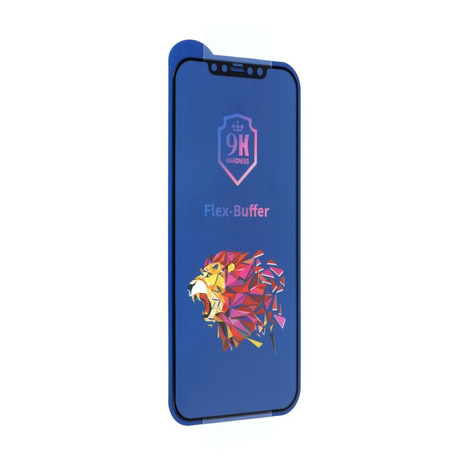 Szkło hybrydowe Bestsuit Flex-Buffer 5D z powłoką antybakteryjną Biomaster do iPhone 12 Pro Max czarny