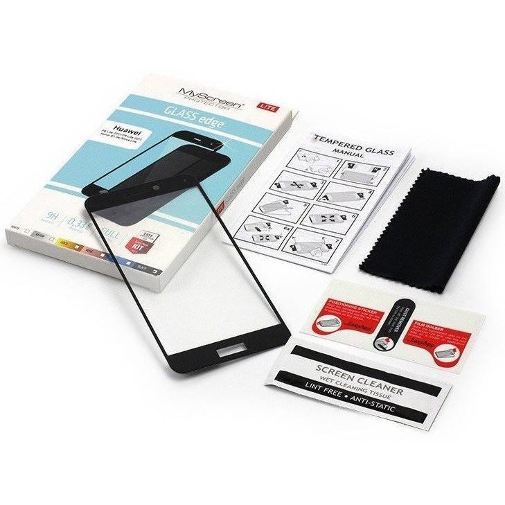 Szkło Hartowane IPHONE 12 PRO MAX MyScreen Lite Edge czarne Full Glue