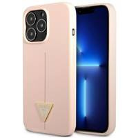 Guess GUHCP13XSLTGP iPhone 13 Pro Max 6,7 "rosa / rosa Hardcase Silikondreieck