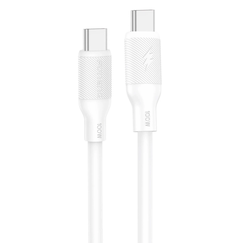 FONENG kabel X80 USB-C - USB-C PD 100W 1M Biały