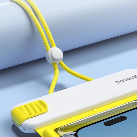 Baseus DeepDive-Gehäuse wasserdicht IPX8 mit 4 Dichtungsschichten – weiß und gelb