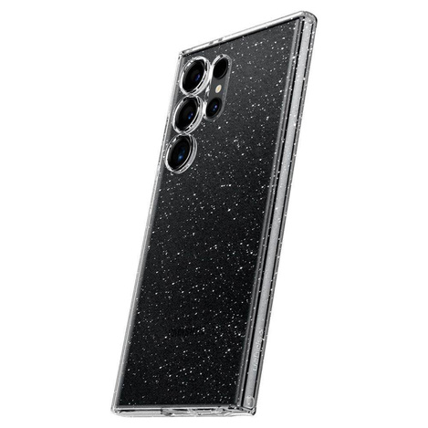 Spigen Liquid Crystal Hülle für Samsung Galaxy S24 Ultra – transparent und glitzernd