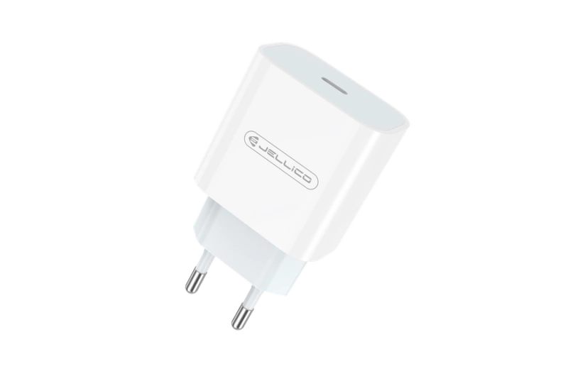 JELLICO Netz-Ladegerät AK180 PD 20W 1xUSB-C + Kabel USB-C - USB-C weiss