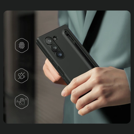 Nillkin Flex Pure Fold Hülle für Samsung Galaxy Z Fold 6 5G – Schwarz