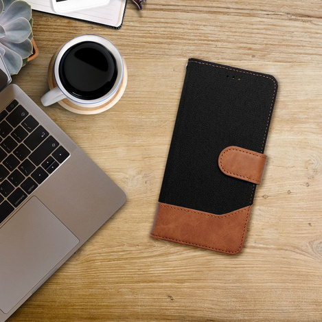 Kabura JEANS Book do XIAOMI Redmi 13C / POCO C65 czarny