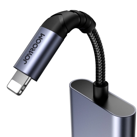 Joyroom SY-L02 Lightning auf 2x Lightning DAC-Adapter 2in1 – Schwarz