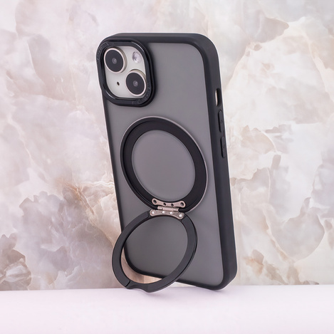 Nakładka Mag Ring Rotating do iPhone 15 Pro 6,1&quot; czarny