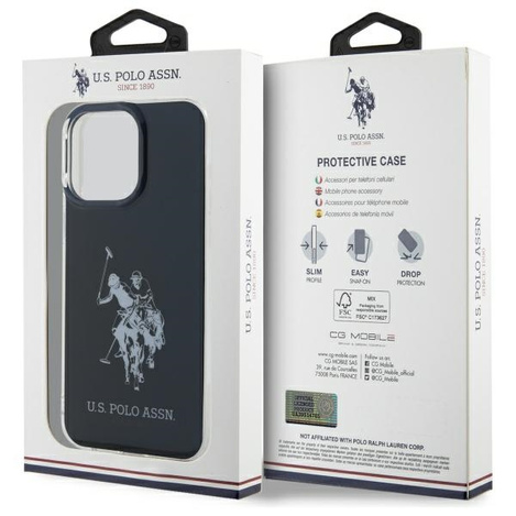 US Polo USHCP15XTPUHRBK iPhone 15 Pro     Max 6,7" czarny/black Shiny Big Logo