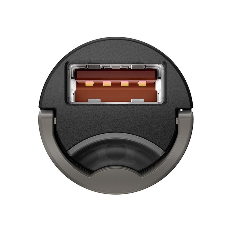 Baseus Tiny Star PPS mini inteligentna ładowarka samochodowa USB 30W Quick Charge 3.0 szary (VCHX-A0G)