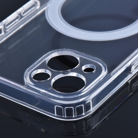 Futerał CLEAR MAG COVER kompatybilny z MagSafe do SAMSUNG S25 transparentny