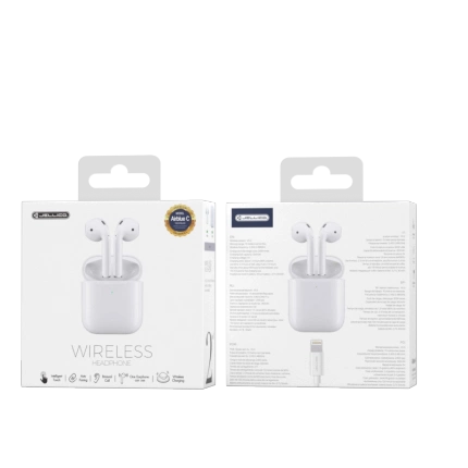 JELLICO wireless earphones AirBlue C White