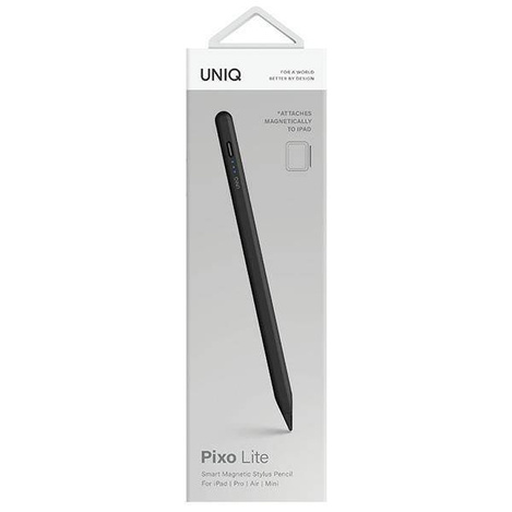 Uniq Pixo Lite Hülle mit Magnetstift für iPad Schwarz/Graphitschwarz