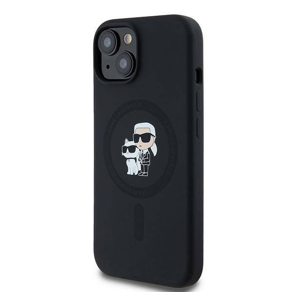 Karl Lagerfeld KLHMP15MSCMKCRHK iPhone 15 Plus / 14 Plus 6.7" czarny/black hardcase Silicone Karl & Choupette MagSafe