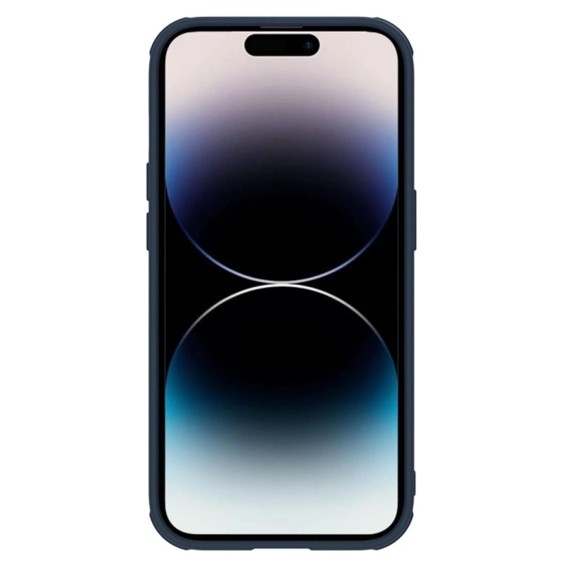 Nillkin Textured S Case etui iPhone 14 Pro Max pancerny pokrowiec z osłoną na aparat niebieski