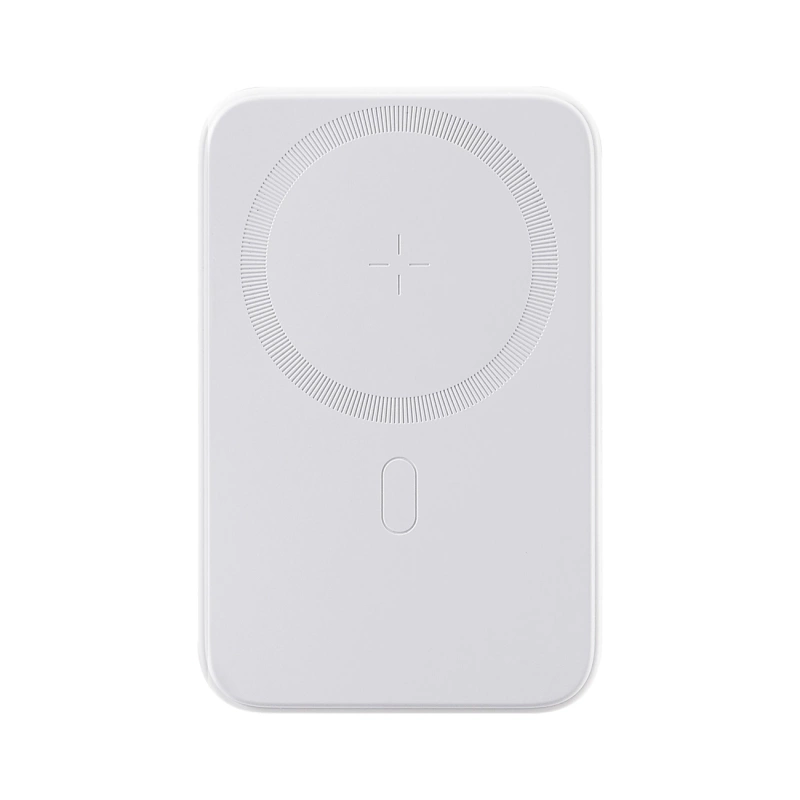 Joyroom Power Bank 10000 mAh 20 W Power Delivery Schnellladung Magnetisches Qi 15 W kabelloses Ladegerät für iPhone kompatibel mit MagSafe Weiß (JR-W020 weiß)