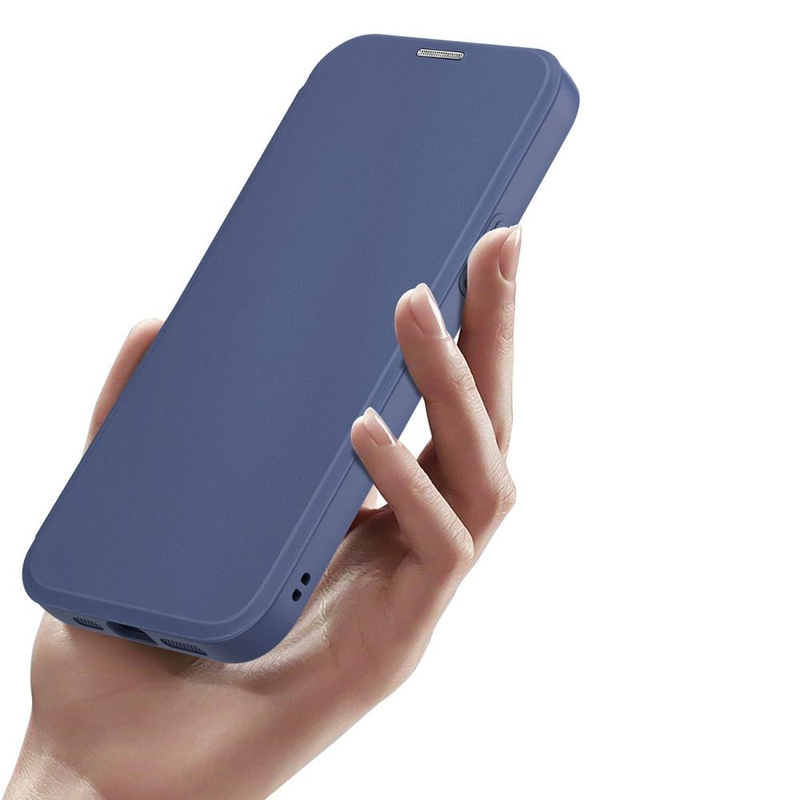 Dux Ducis Skin X Pro Magnetische Flip MagSafe Hülle iPhone 15 Plus – Blau