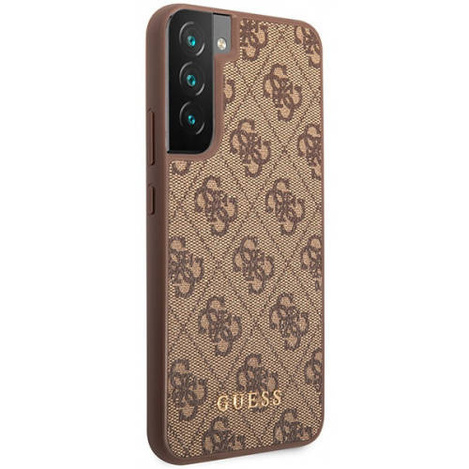 Guess 4G Metal Logo - Etui Samsung Galaxy S23 (brązowy)