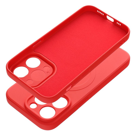 Futerał Silicone Mag Cover kompatybilny z MagSafe do IPHONE 14 PRO czerwony
