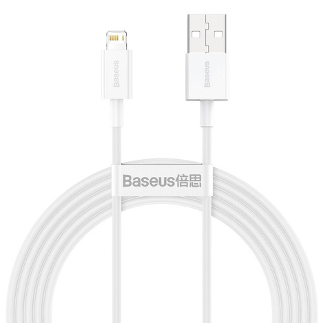 Baseus Superior kabel USB - Lightning 2,4A 2 m Biały (CALYS-C02)