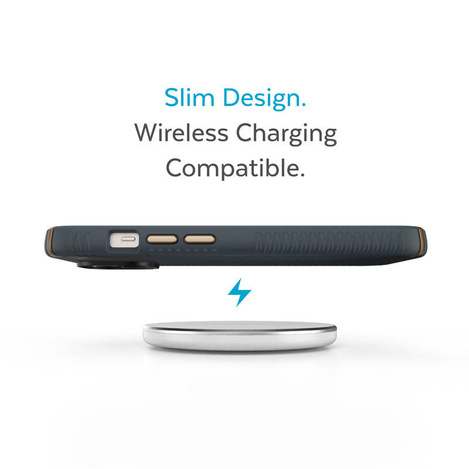 Speck Presidio2 Grip - Antypoślizgowe etui iPhone 14 Plus (Charcoal / Cool Bronze / Slate)