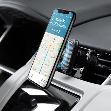 FORCELL uchwyt samochodowy CARBON H-CT325 magnetyczny do kratki wlotu