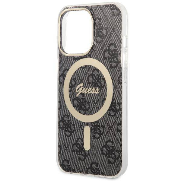Guess GUHMP13LH4STK iPhone 13 Pro / 13 6.1" schwarz/schwarz Hardcase 4G MagSafe