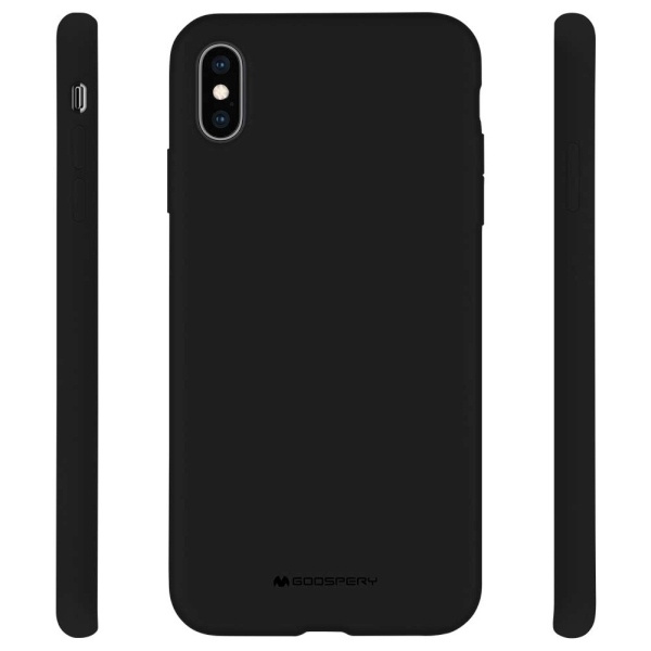 MERCURY SILICONE CASE IPHONE 15 PLUS (6.7), BLACK / CZARNY