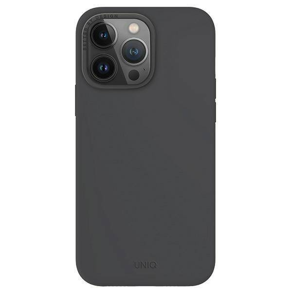 Schutzhülle APPLE IPHONE 15 PRO MAX UNIQ Lino Hue Magclick Charging grau