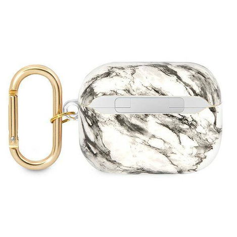 Etui APPLE AIRPODS PRO Guess AirPods Marble Strap Collection (GUAPHCHMAG) szare