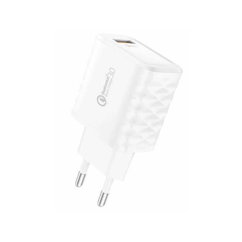 FONENG ładowarka sieciowa EU54 18W 1xUSB QC3.0 Biały