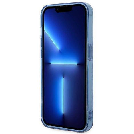 Guess Porcelain Collection - Etui iPhone 14 Pro Max (niebieski)