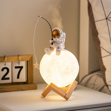 Lampka nocna / nawilżacz powietrza ASTRONAUTA Art Deco siedzący (wzór 5) AFSH