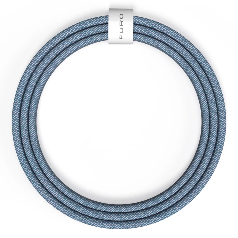 Puro Fabrik 60W USB-C - USB-C Cable 1.5m - Blue