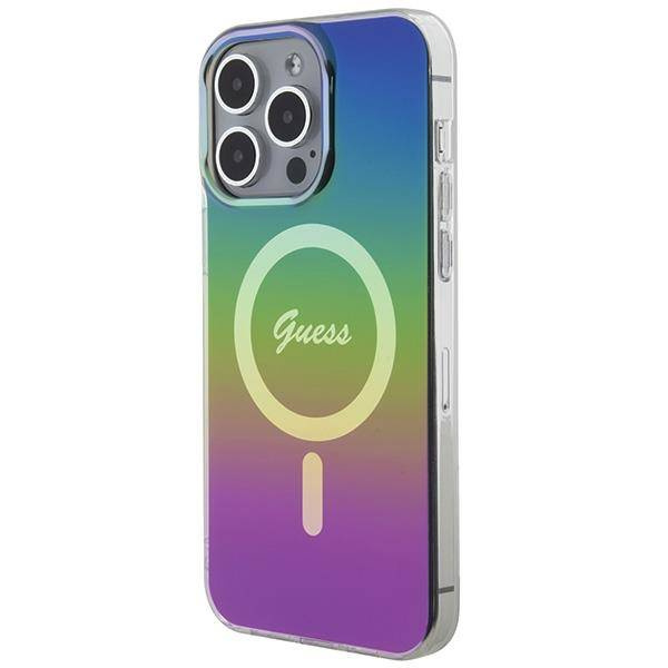 Guess IML Iridescent MagSafe case for iPhone 15 Pro - black