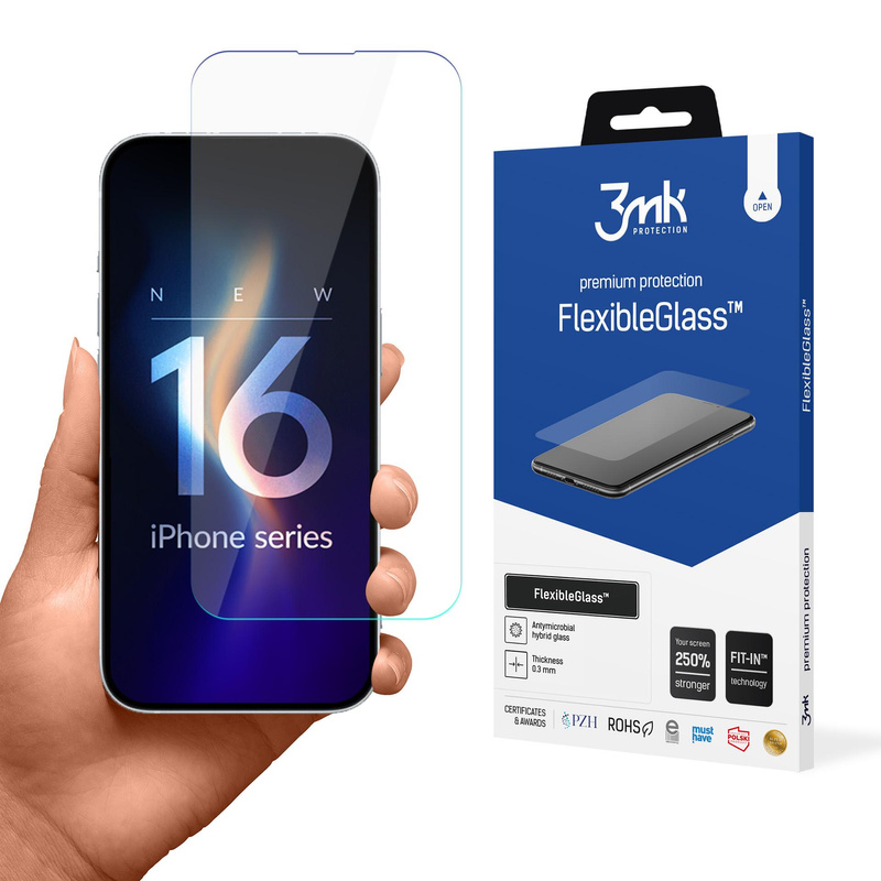 3MK FlexibleGlass iPhone 16 Szkło Hybrydowe