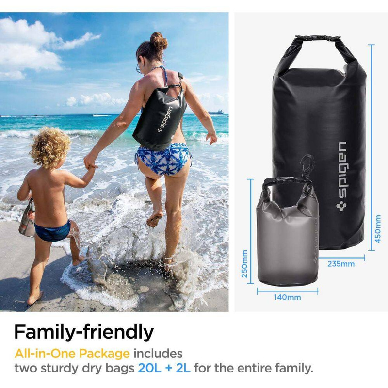 Spigen A630 UNIVERSAL WATERPROOF BAG BLACK